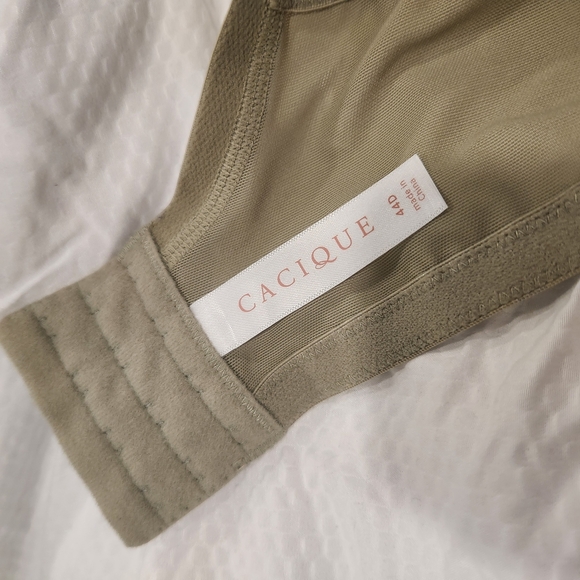 Cacique Elegant Lacey Light Sage Green Bra - Picture 6 of 9